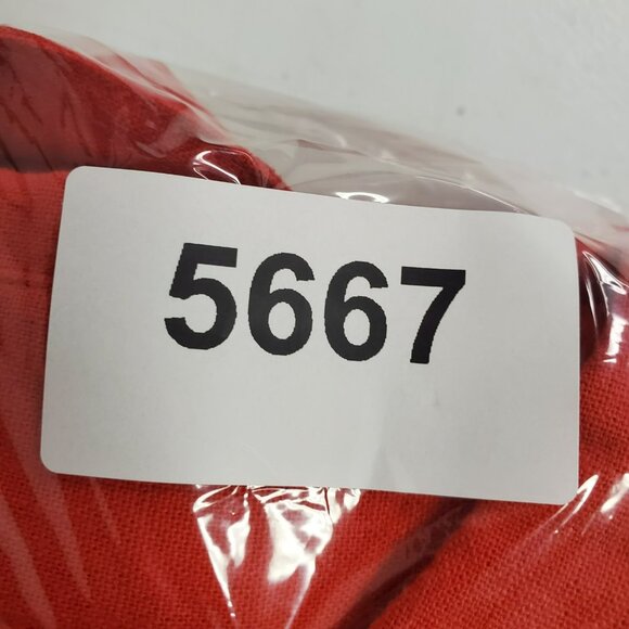 Cabin Creek Womens Linen Button Up Tunic Top Size 3X Red Belted Costal Beach - Picture 10 of 10